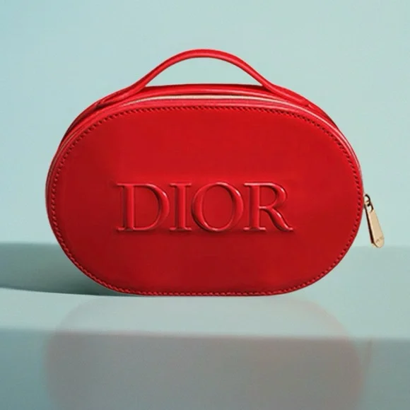Authentic Dior Red Cosmetic Bag - Picture 1 of 1